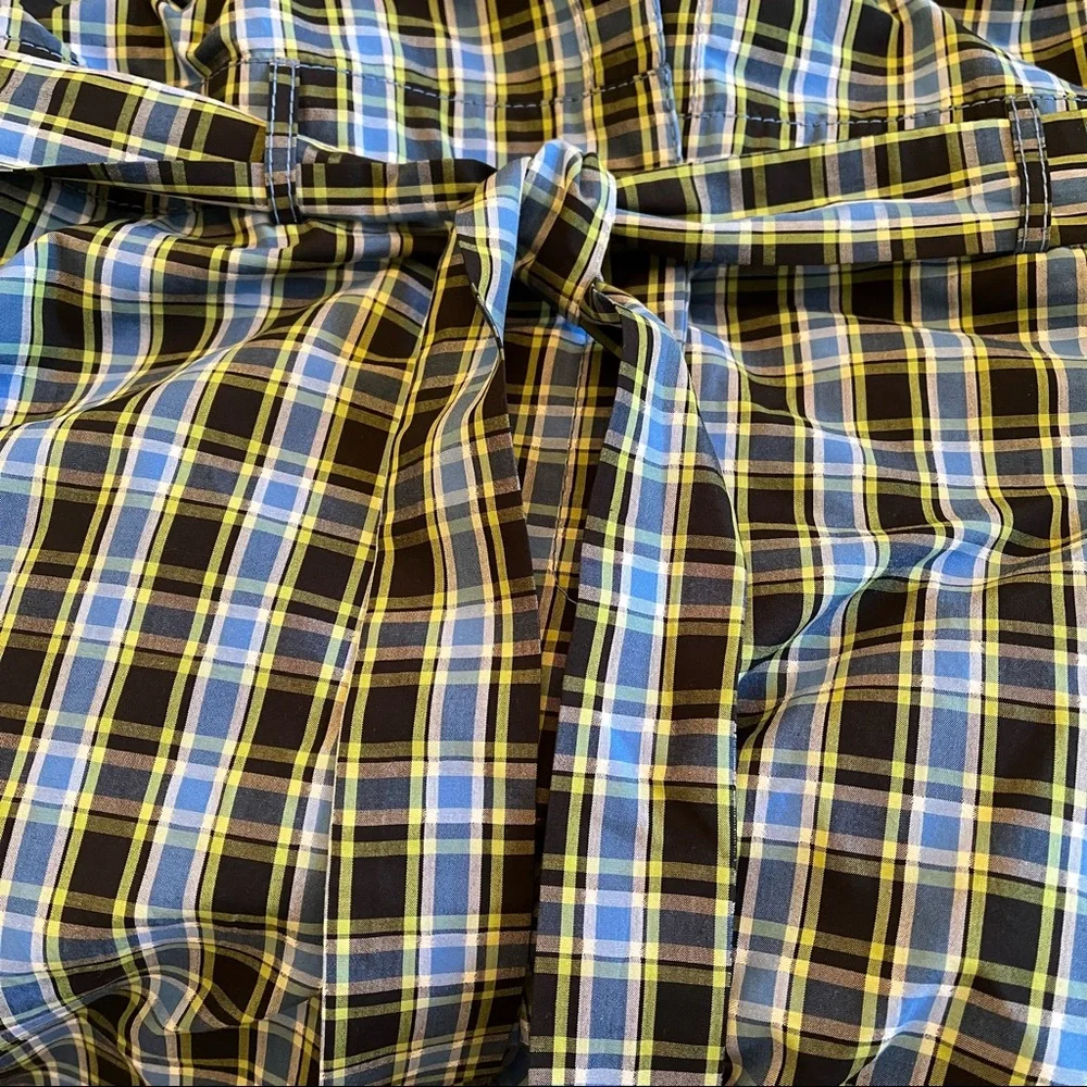 Burberry Ladies Blue Lampton Check Tie Waist Jumpsuit Brand Size 12 (US Size 10) - Picture 7 of 14